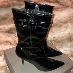 FINAL: Ann Taylor Patent Leather Boots
